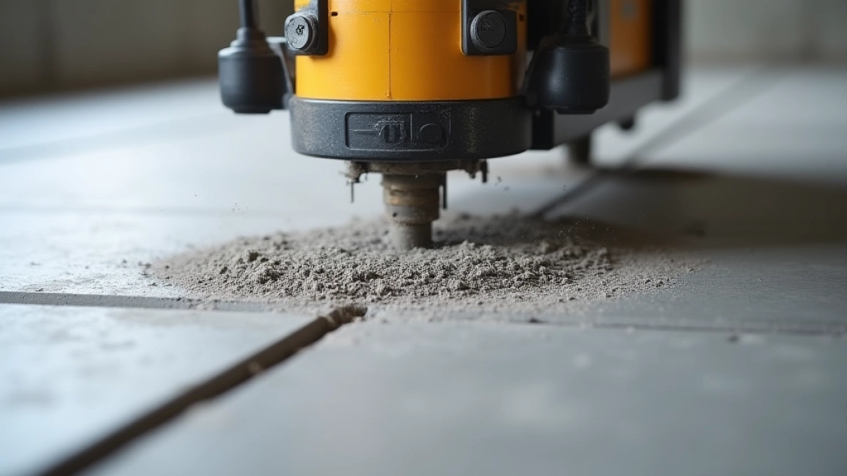 Frezarka do betonu pod ogrzewanie podłogowe