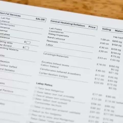 Cennik robót instalacji centralnego ogrzewania