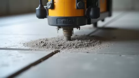 Frezarka do betonu pod ogrzewanie podłogowe