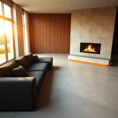 Ogrzewanie podłogowe a kominek z płaszczem wodnym