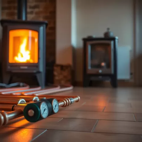 Ogrzewanie podłogowe a piec na drewno