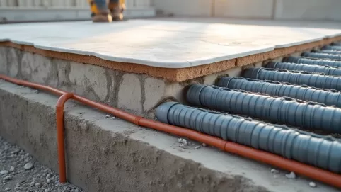 Płyta fundamentowa z ogrzewaniem podłogowym