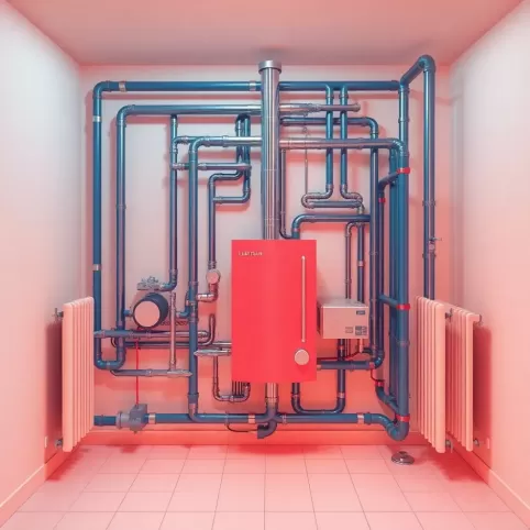 Prosty schemat centralnego ogrzewania